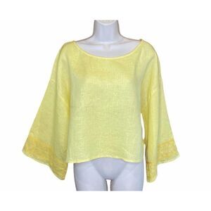 Seafolly Brightfolk Embroidery Linen Top NWT XS